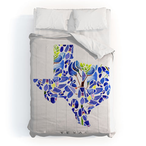 Jessica Larson Texas State Bluebonnets Comforter