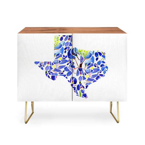 Jessica Larson Texas State Bluebonnets Credenza