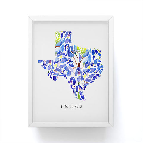 Jessica Larson Texas State Bluebonnets Framed Mini Art Print