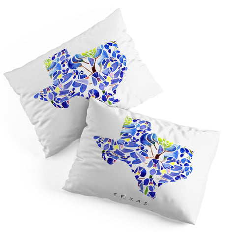 Jessica Larson Texas State Bluebonnets Pillow Shams