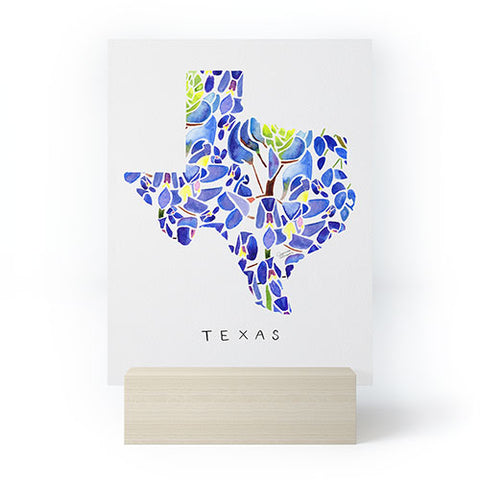 Jessica Larson Texas State Bluebonnets Mini Art Print