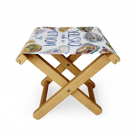 Jessica Larson The World is Your Oyster Folding Stool