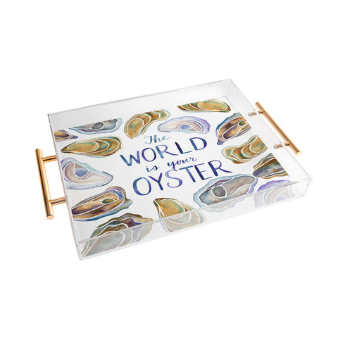 Jessica Larson The World is Your Oyster Acrylic Tray