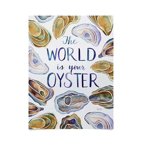Jessica Larson The World is Your Oyster Poster
