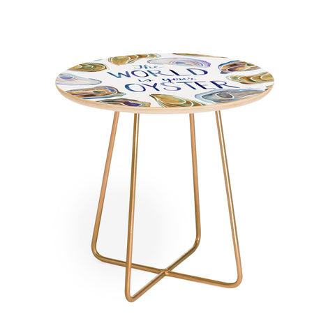 Jessica Larson The World is Your Oyster Round Side Table