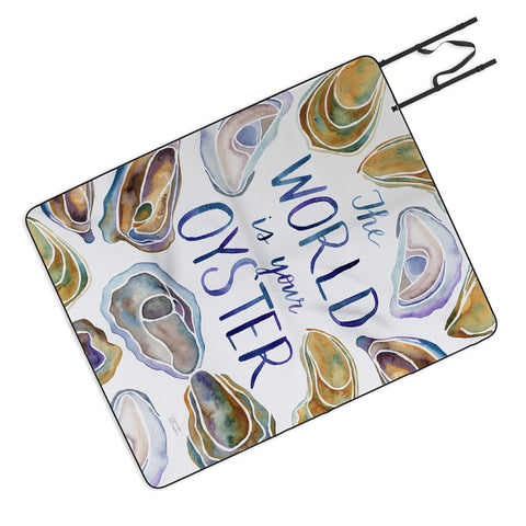 Jessica Larson The World is Your Oyster Picnic Blanket