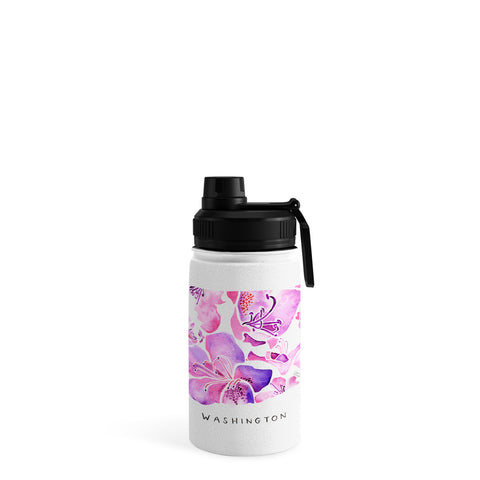 Jessica Larson Washington State Rhododendron Water Bottle