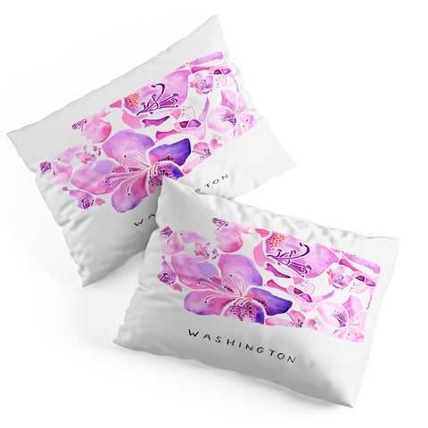 Jessica Larson Washington State Rhododendron Pillow Shams