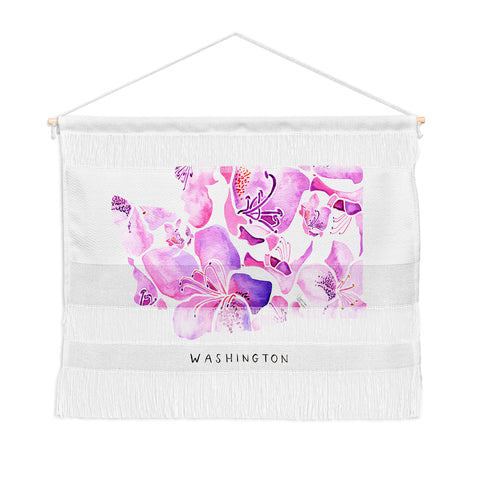 Jessica Larson Washington State Rhododendron Wall Hanging Landscape