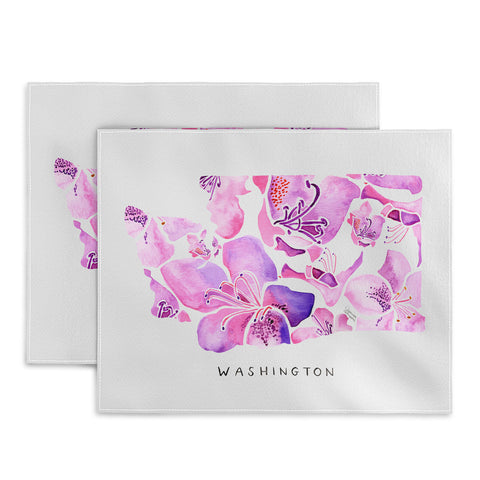 Jessica Larson Washington State Rhododendron Placemat