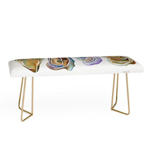 Jessica Larson Watercolor Oysters Bench