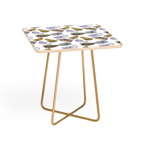 Jessica Larson Watercolor Oysters Side Table