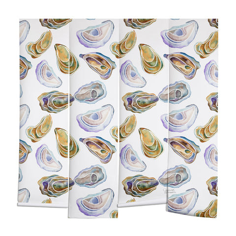 Jessica Larson Watercolor Oysters Wall Mural