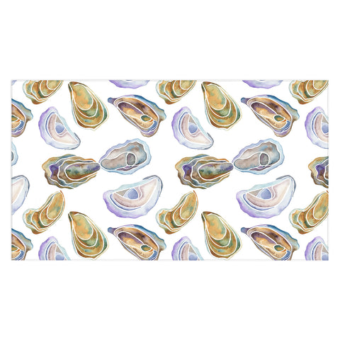 Jessica Larson Watercolor Oysters Tablecloth