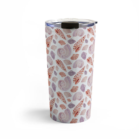 Jessica Larson Watercolor Seashells I Travel Mug