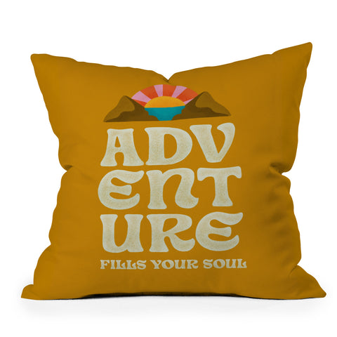 Jessica Molina Adventure Fills Your Soul Throw Pillow