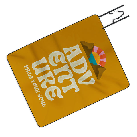 Jessica Molina Adventure Fills Your Soul Picnic Blanket