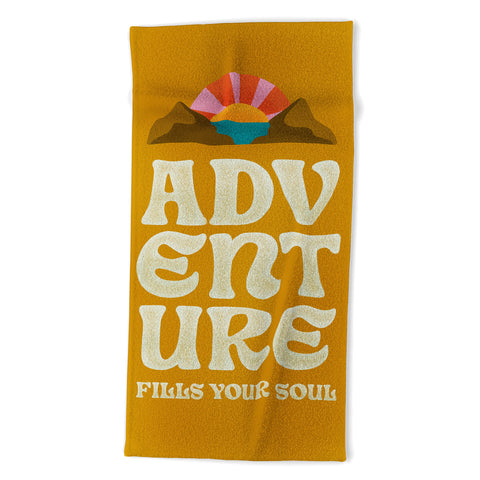Jessica Molina Adventure Fills Your Soul Beach Towel
