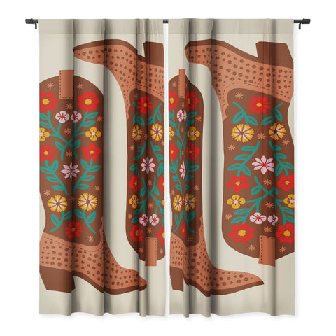 Jessica Molina Cowgirl Boots Bright Multicolor Blackout Non Repeat