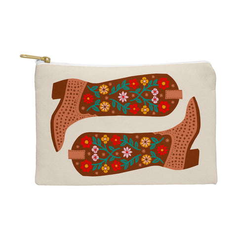 Jessica Molina Cowgirl Boots Bright Multicolor Pouch