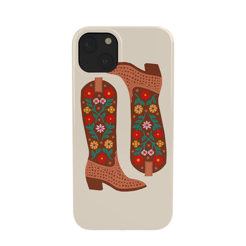 Jessica Molina Cowgirl Boots Bright Multicolor Phone Case