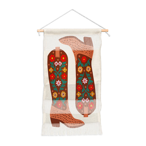 Jessica Molina Cowgirl Boots Bright Multicolor Wall Hanging Portrait