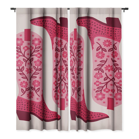 Jessica Molina Cowgirl Boots Hot Pink Blackout Non Repeat