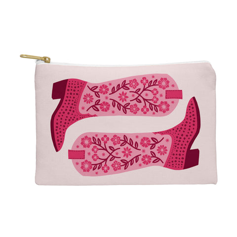 Jessica Molina Cowgirl Boots Hot Pink Pouch