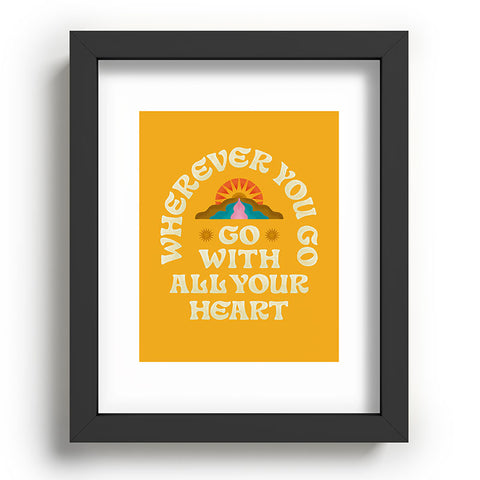 Jessica Molina Go With All Your Heart Yellow Recessed Framing Rectangle