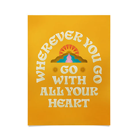 Jessica Molina Go With All Your Heart Yellow Poster