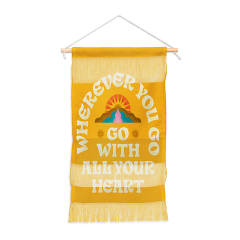Jessica Molina Go With All Your Heart Yellow Wall Hanging Portrait