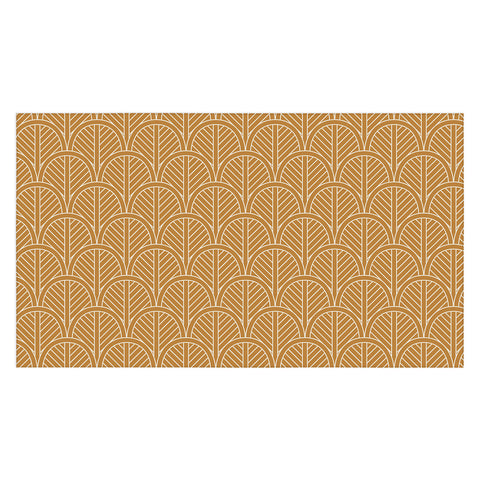 Jessica Molina Golden Rattan Fan Pattern Tablecloth