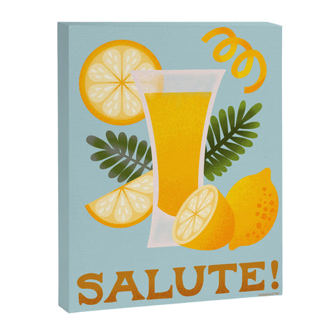 Jessica Molina Limoncello Cocktail Art Canvas