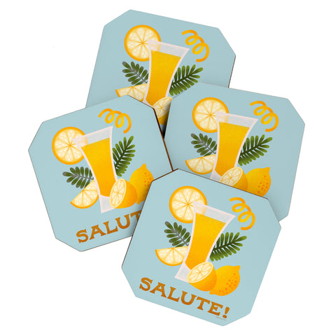 Jessica Molina Limoncello Cocktail Coaster Set