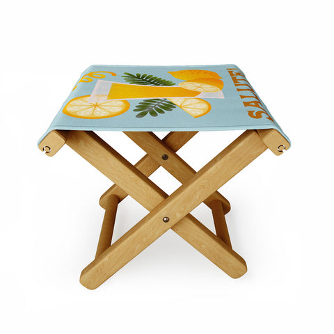 Jessica Molina Limoncello Cocktail Folding Stool