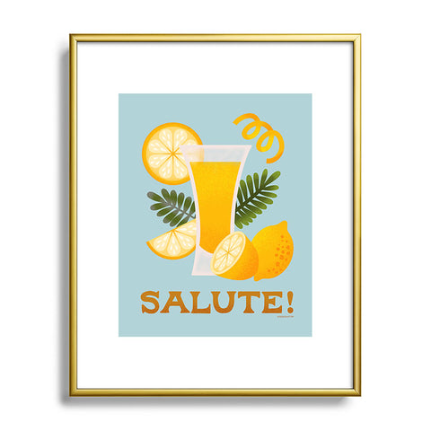 Jessica Molina Limoncello Cocktail Metal Framed Art Print