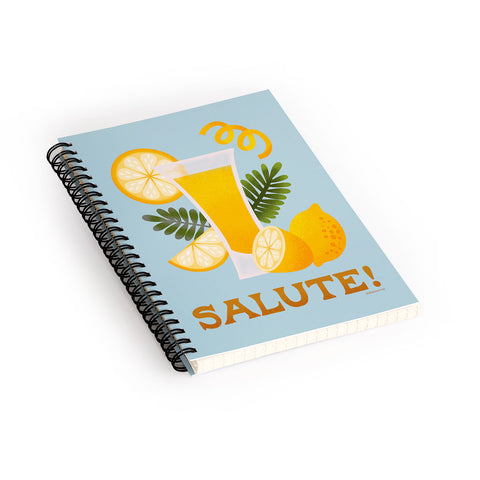 Jessica Molina Limoncello Cocktail Spiral Notebook