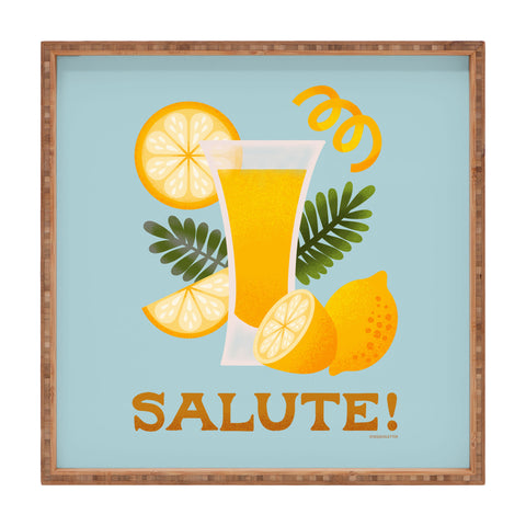 Jessica Molina Limoncello Cocktail Square Tray