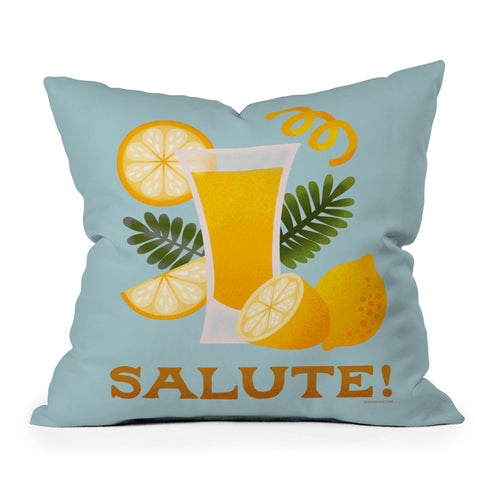 Jessica Molina Limoncello Cocktail Throw Pillow