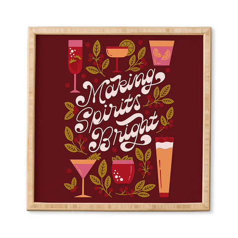 Jessica Molina Making Spirits Bright Holiday Framed Wall Art