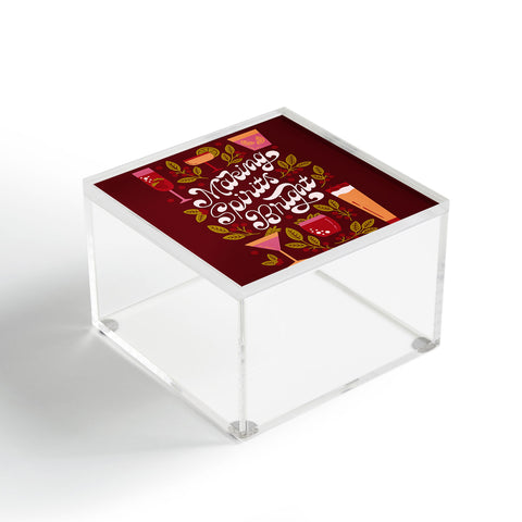 Jessica Molina Making Spirits Bright Holiday Acrylic Box
