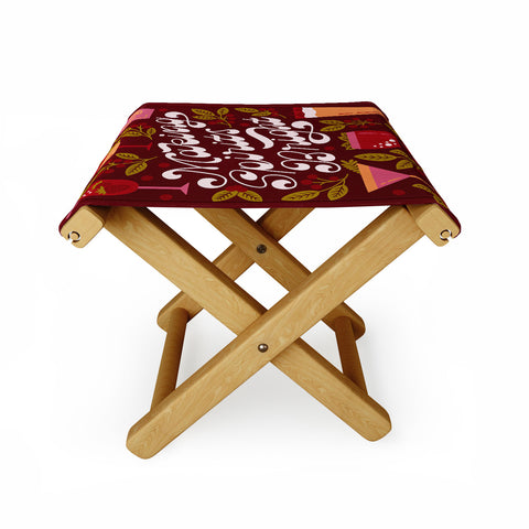 Jessica Molina Making Spirits Bright Holiday Folding Stool