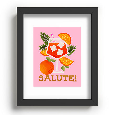 Jessica Molina Orange Spritz Recessed Framing Rectangle