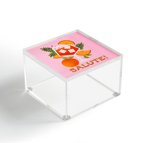 Jessica Molina Orange Spritz Acrylic Box