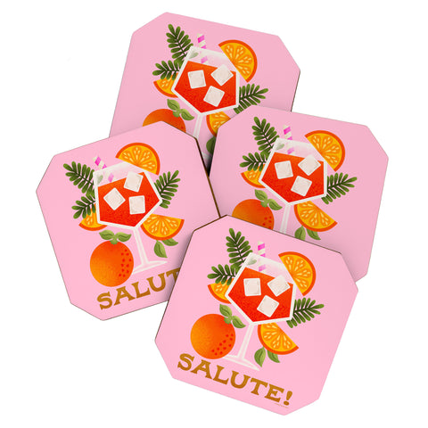 Jessica Molina Orange Spritz Coaster Set