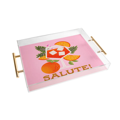 Jessica Molina Orange Spritz Acrylic Tray