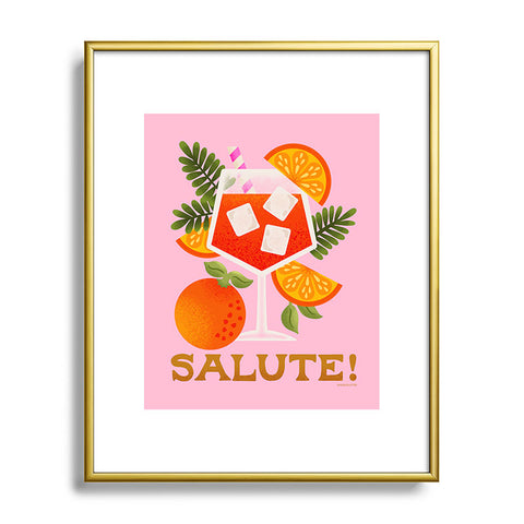 Jessica Molina Orange Spritz Metal Framed Art Print