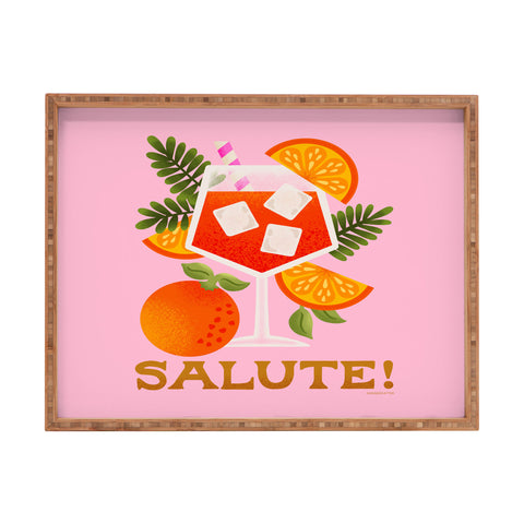 Jessica Molina Orange Spritz Rectangular Tray