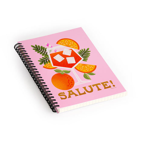 Jessica Molina Orange Spritz Spiral Notebook