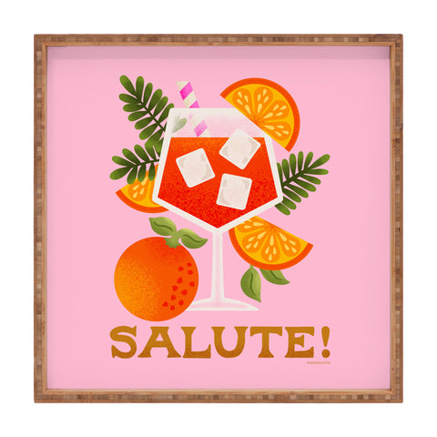 Jessica Molina Orange Spritz Square Tray